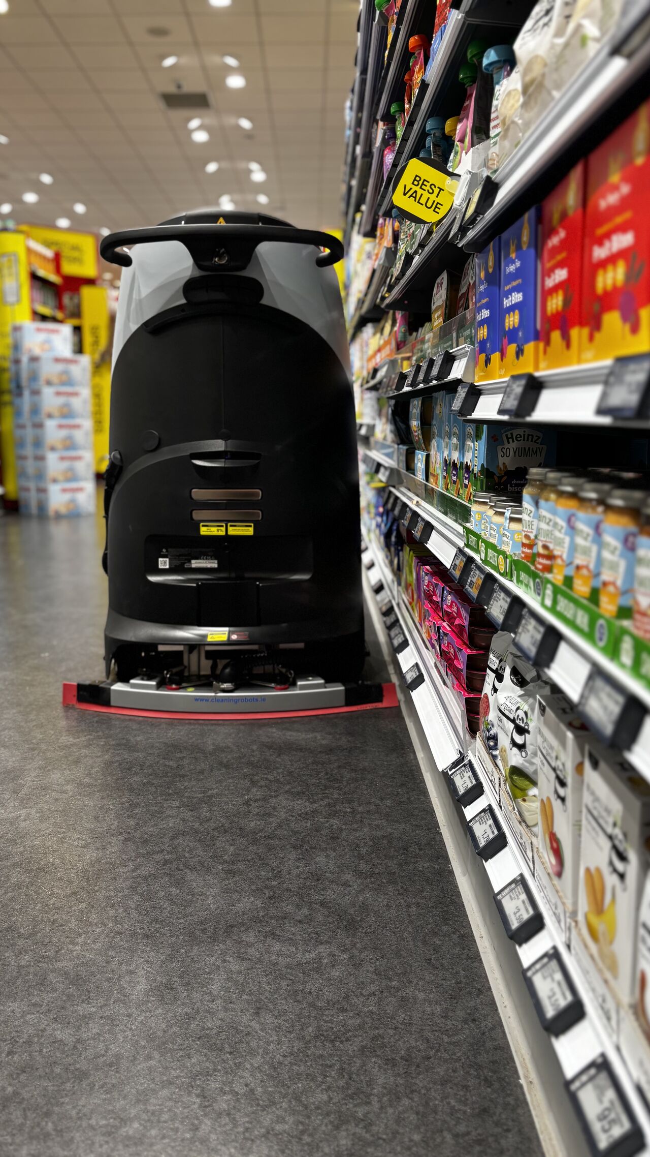 Scrubber 50 i dagligvarebutikk